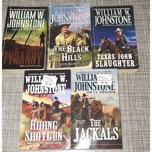 William W. Johnstone lot of 5 Western Cowboy paperbacks